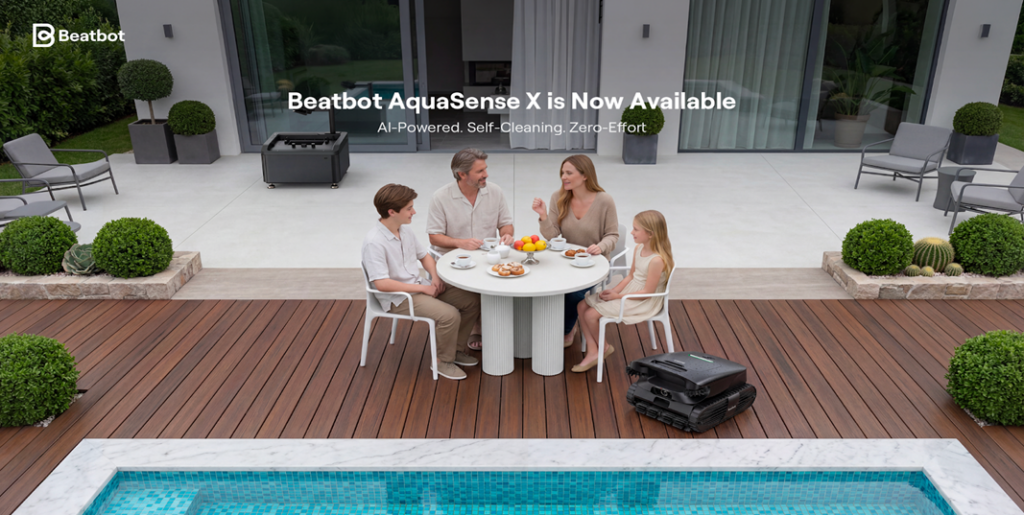 Beatbot annuncia l’apertura delle vendite di AquaSense X: il primo robot per piscina al mondo con docking station autopulente