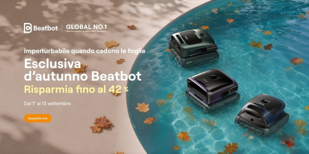 Beatbot lancia le Autumn Exclusives: offerte eccezionali sulla gamma di robot intelligenti per la pulizia delle piscine